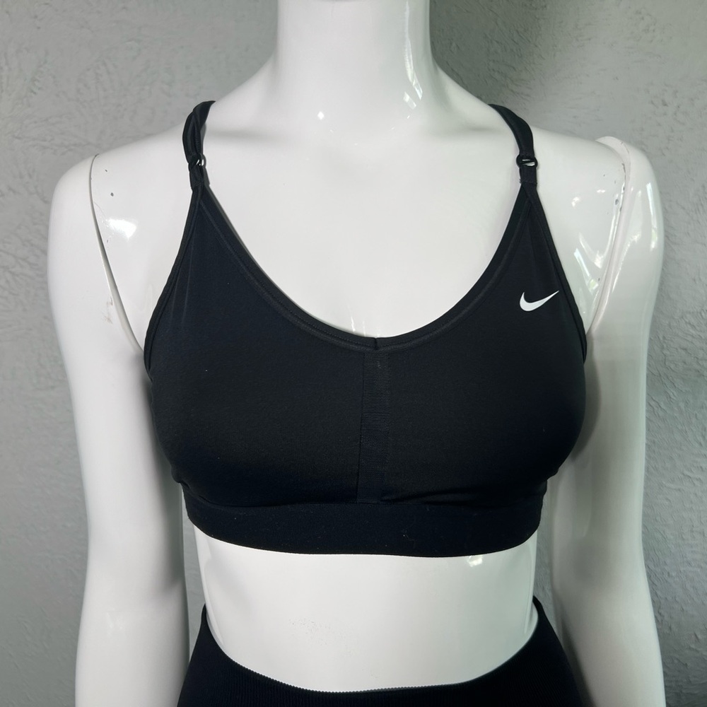 Nike Black Sports Bra Moisture-Wicking Racerback
